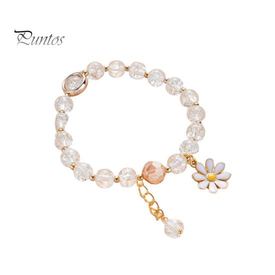 Студенческий браслет с подсолнухом и бисером, сладкий корейский стиль, универсальный браслет, подарок для девочек