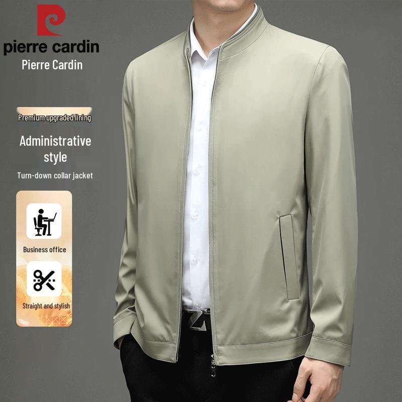 Pierre Cardin Мужская повседневная куртка с воротником-стойкой для бизнеса