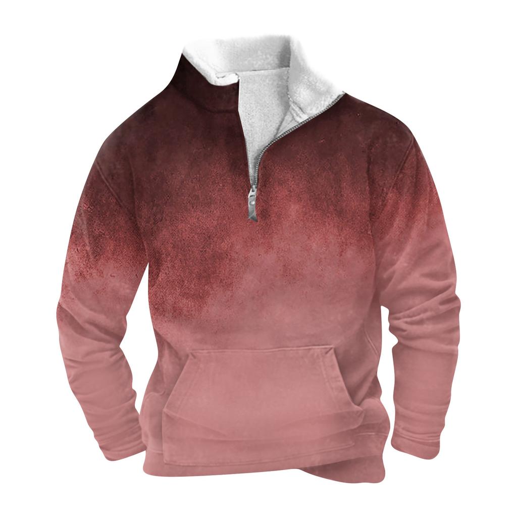 Весенне-осенняя мужская толстовка с воротником-стойкой на открытом воздухе, повседневные свитера, топы