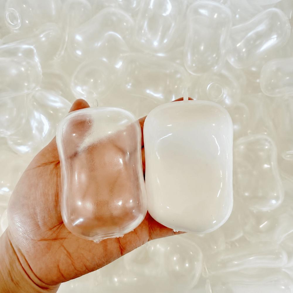 Fillable Maltose Hollow Soap-shaped Squeeze Toy DIY Empty Ball Shell Gifts for Children and Adults