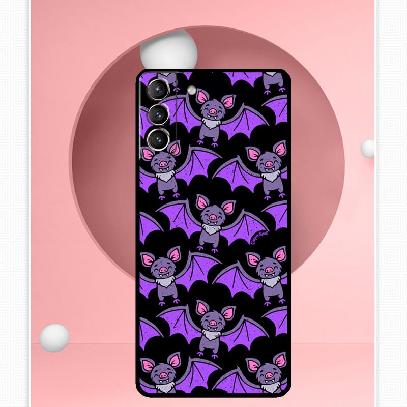 Halloween Vampire Bats Cover For Samsung Galaxy S23 S24 Ultra S8 S9 S10 S22 Plus Note 10 20 Ultra S20 S21 FE Case
