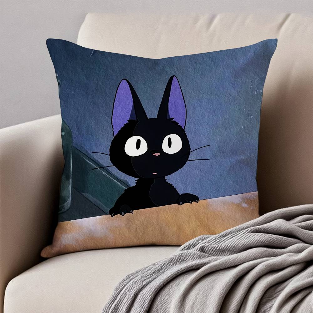 Милая кошка J-Jiji Наволочка Антипылевой клещ Наволочка Невидимая молния Шелковистый Короткий плюш Чехол на подушку для дивана