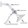 1/2 Inch Toilet Adjustable Arm Mounted T-adapter 3-Way Connector Shower Head Shunt Diverter Valve