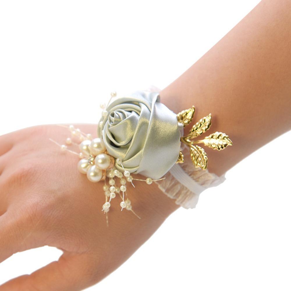 Accessories Corsage Polyester Bracelet Wrist Flowers Bridesmaid Wedding