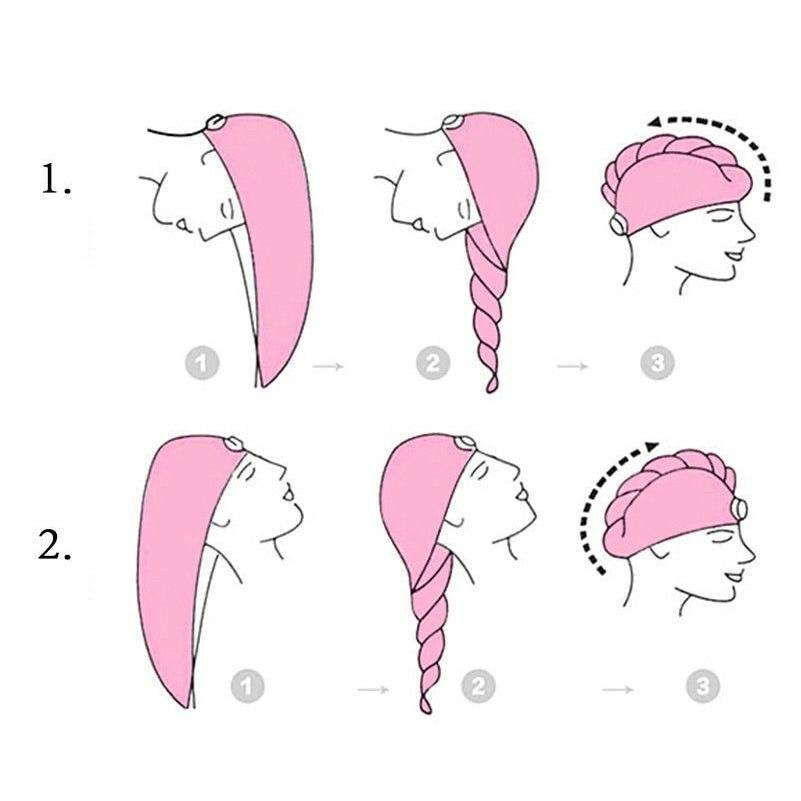Полотенце для плавания, быстросохнущая шапка для волос, впитывающая шапочка для полотенца, тюрбан, мягкая шапочка для душа