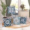 Blue And White Retro Pattern Home Decor Pillowcase Living Room Sofa Polyester Cushion Cover With Zipper