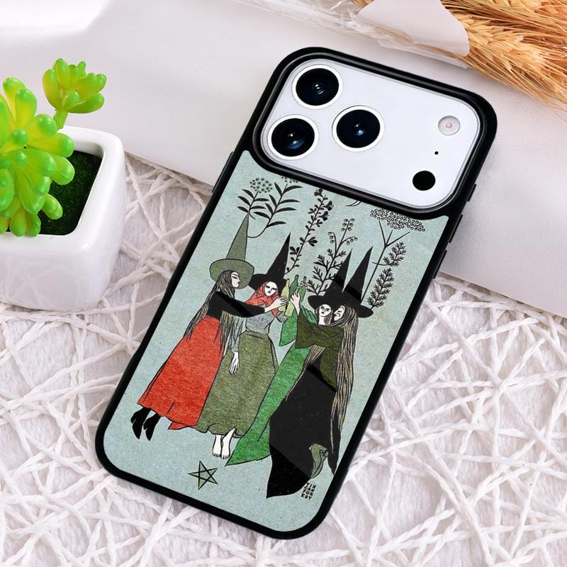 Ударопрочный чехол для телефона «Круглый танец ведьм» для iPhone 17 Air 16e 15 11 12 14 13 Pro Max Чехол Coque