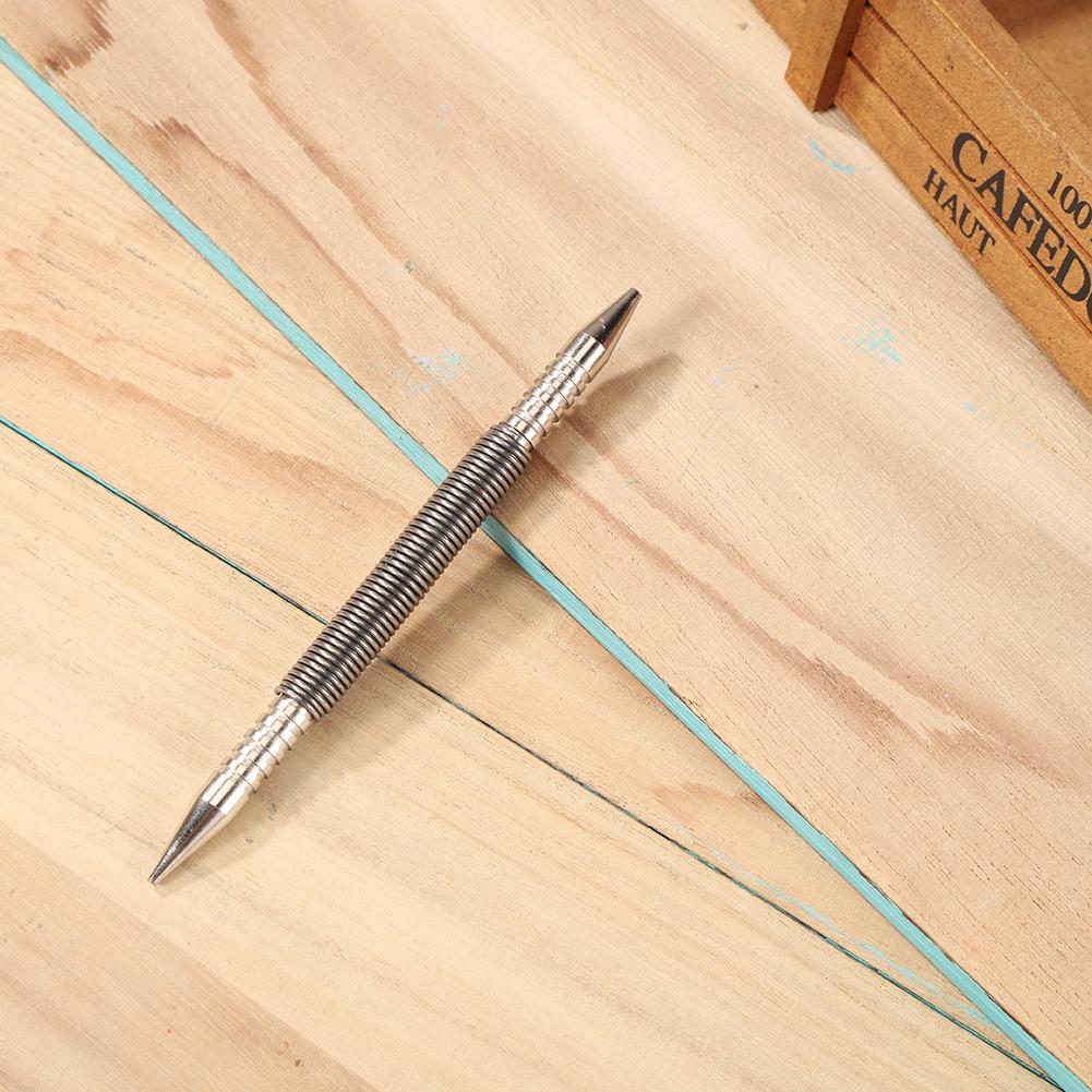 Spring Tools Hammerless Center Punch Spring Loaded Marking Woodwork Drill Bit Door Pin Removal Tool for Woodwork