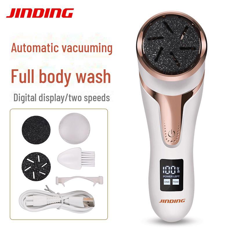 Электрическая шлифовальная машинка для ног с подсветкой для удаления омертвевшей кожи и мозолей; Инструмент для педикюра с камнем.