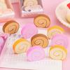 3Pcs Student Erasers Realistic Dessert Shape No Damage Paper Erasers with Independent Box Design Kids School