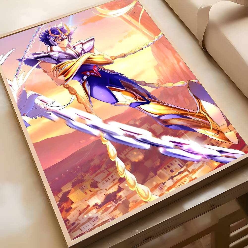 Постер Saint Seiya Высококачественная художественная наклейка Самоклеящаяся водостойкая домашний декор