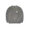 New MLB Basic Logo New York Yankees Sweatshirt Unisex Gray 3AMT00314-50GRD