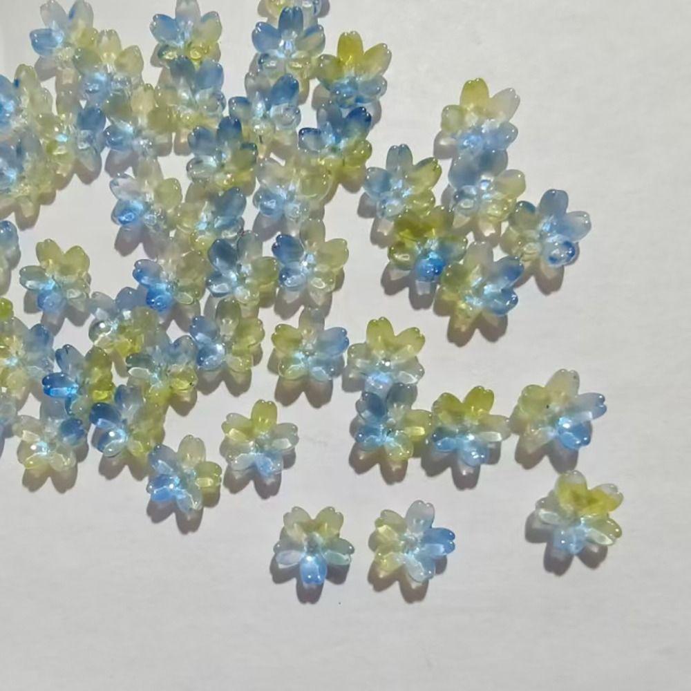 100pcs Transparent Oriental Cherry Beads Gradient Color Jewelry Making Material  DIY Accessories