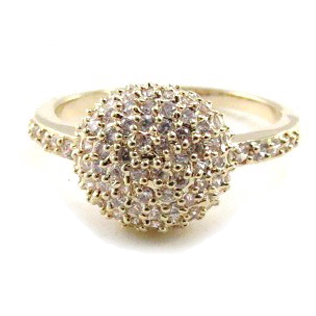 White Gold Plated 'Goddess' Ring