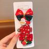 5Pcs Christmas Children's Hairpin Bangs Side Clip Girls Hairpin Little Girl Headdress Cute Hair Accessories Clip Does
