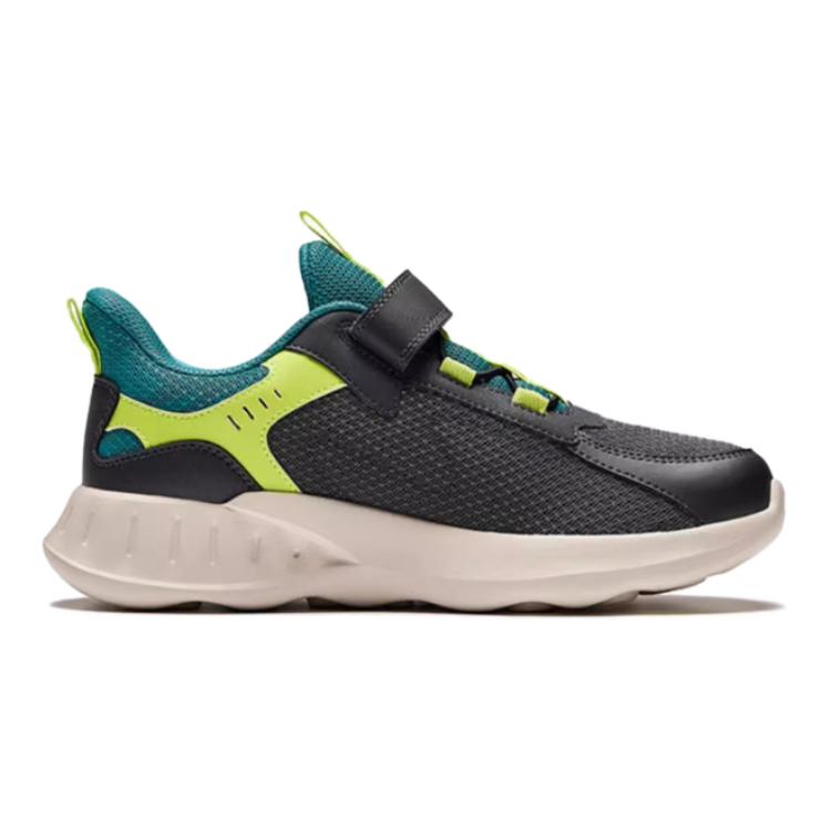 Anta Comfortable Non-Slip Durable Low-Top Kids Running Shoes Kids Sneaker Gray Green A312415519-1