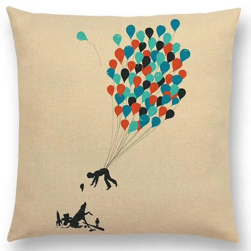 Latest Magical World Unknown Loch Ness  Colorful Pure Curiosity Cushion Cover Sofa Throw Pillow Case Big Octopus Zombie