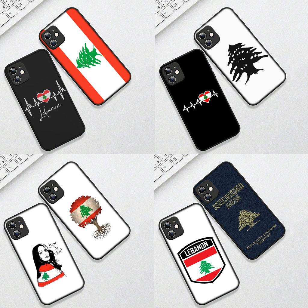Soft Cover for Samsung Galaxy S22 S21 S20 FE Ultra Plus A35 A36 A55 A37 A33 A34 A57 Casing Phone Case Lebanon Flag Emblems
