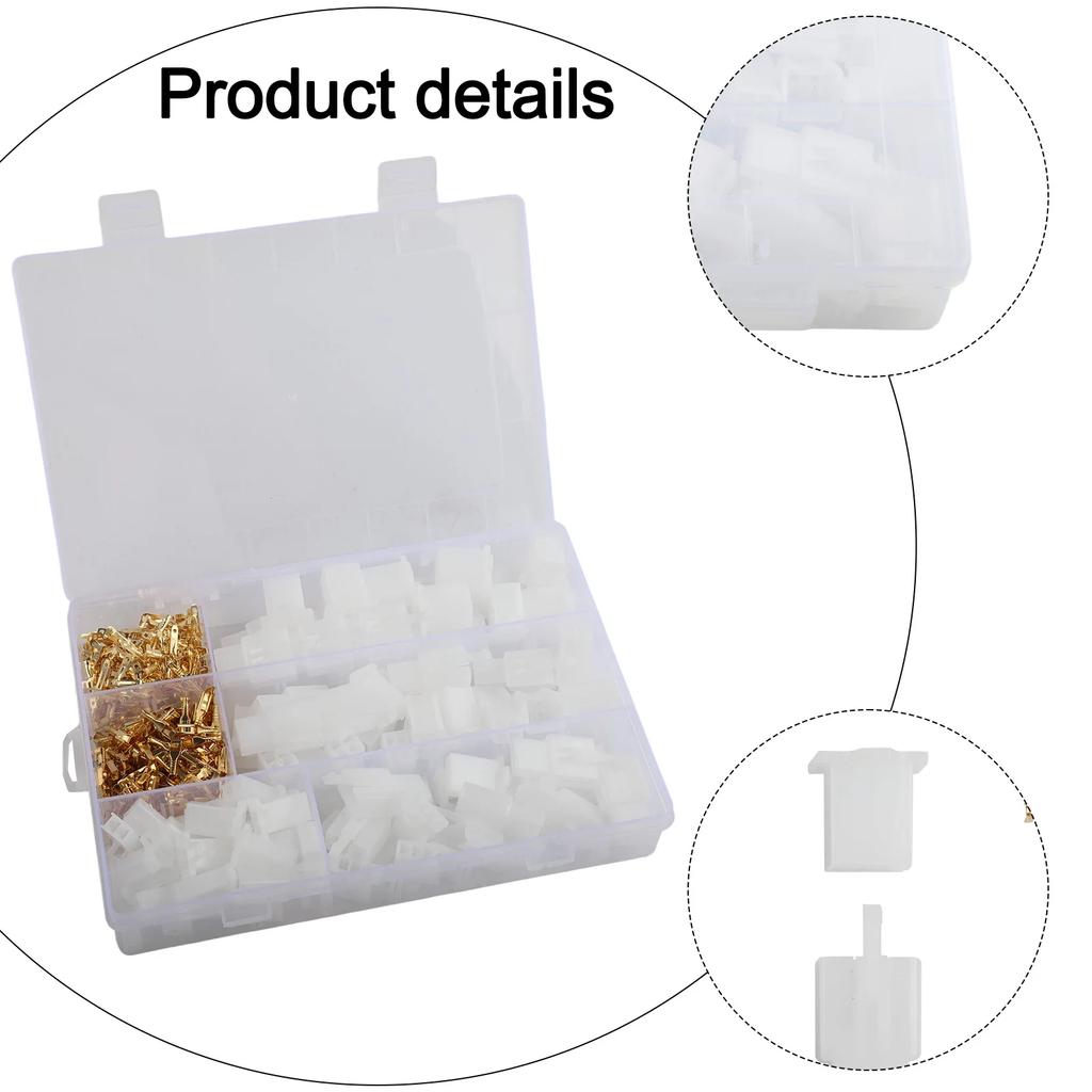 380 PCS Auto Wire Connector Housing Terminal 2 3 4 6Pin Crimp Cable Terminal  Car Repair Tool Accessories