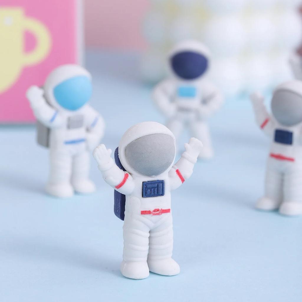 3 шт./лот Креативный 3D ластик-астронавт Милые мультяшные космонавты Резиновый ластик для карандашей для детей Школьные принадлежности Студенческие призы Подарки