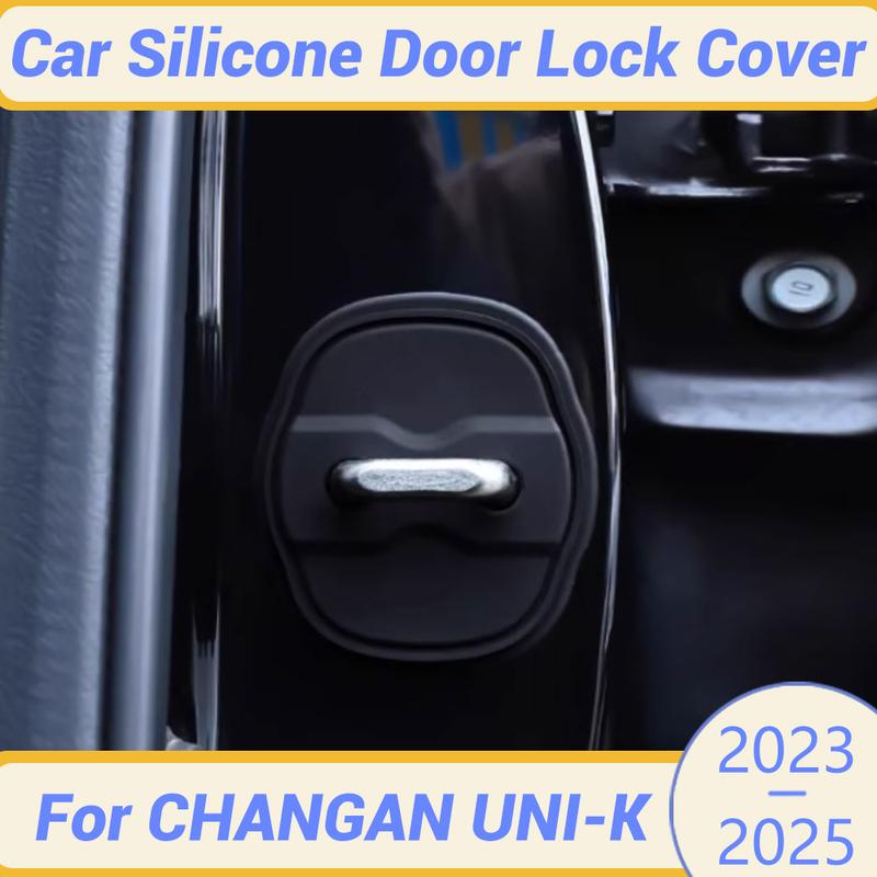 Для CHANGAN UNI-K -2025 Силиконовая Защитная Накладка на Защелку Замка Двери Автомобиля Эластичная Противоударная Амортизирующая Подушка