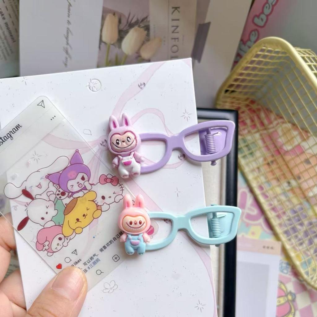 Cute Labu Glasses Hair Clip Cartoon Hair Accessories Girl Heart Girl Hair Hairpin Headwear