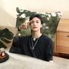 H-Hyunjin-N Наволочка для подушки-кушона Мягкая коротковорсовая Наволочка для подушки Гладкая Уютная текстура Эстетичный чехол для подушки Домашний декор