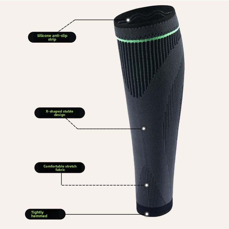 Спортивные футбольные леггинсы Нескользящие вязаные компрессионные гетры Защита голени для баскетбола Альпинизм Велоспорт Защитное снаряжение Партия