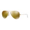 Ray-Ban Логотип Дизайн Линз Суперсплав Эпоксидная Смола Авиаторы Солнцезащитные очки Мужские солнцезащитные очки Золотой 3025-W3276-58