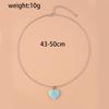 JWER New Simple Luminous Necklace Glowing Night Round Star Heart Pendant Glow In The Dark Necklace for Men Women Hallowen Gifts