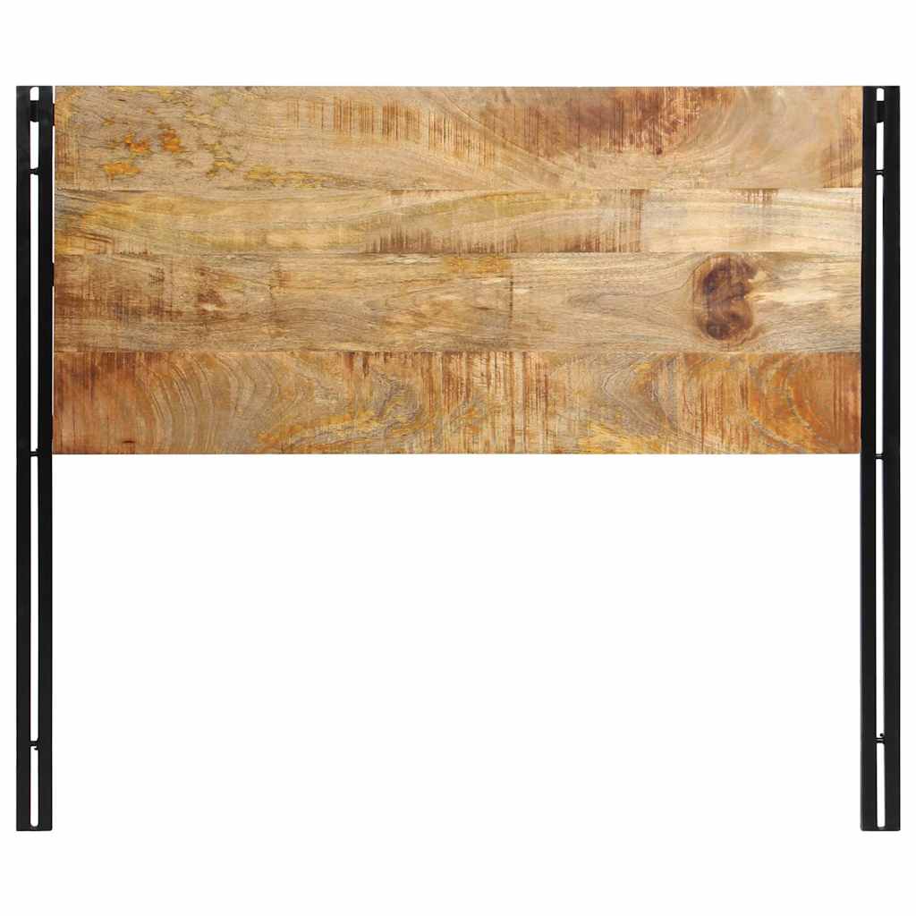 Headboard 120 cm Solid Mango Wood and Iron