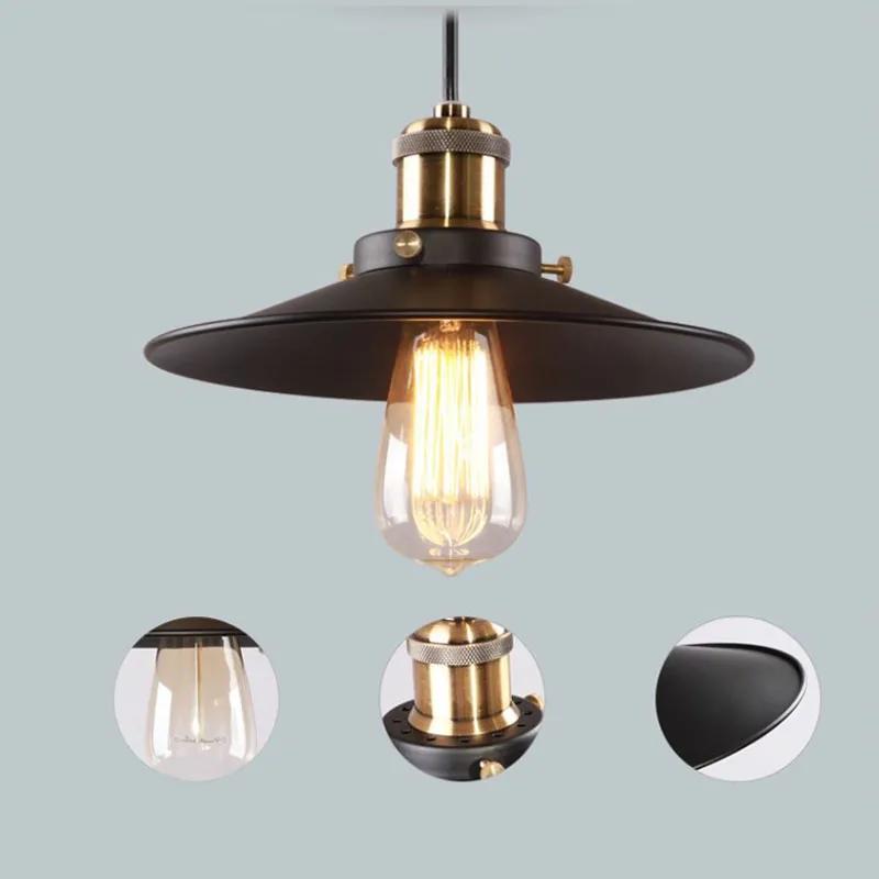 Старинные промышленные люстры светодиодные железные подвесные светильники с одной головкой ностальгическое использование рестораны и бары коммерческие осветительные приборы