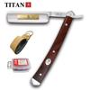 Titan Straight Razor Wooden Handle Hand Made Stainless Steel Blade Men Razor