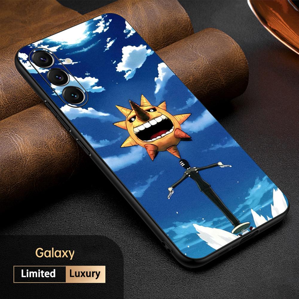 Чехол для телефона Soul Eater крутой аниме-мужчина для Samsung Galaxy S25 S24 S23 S22 S21 S20 Plus Ultra Note20 Мягкий Черный