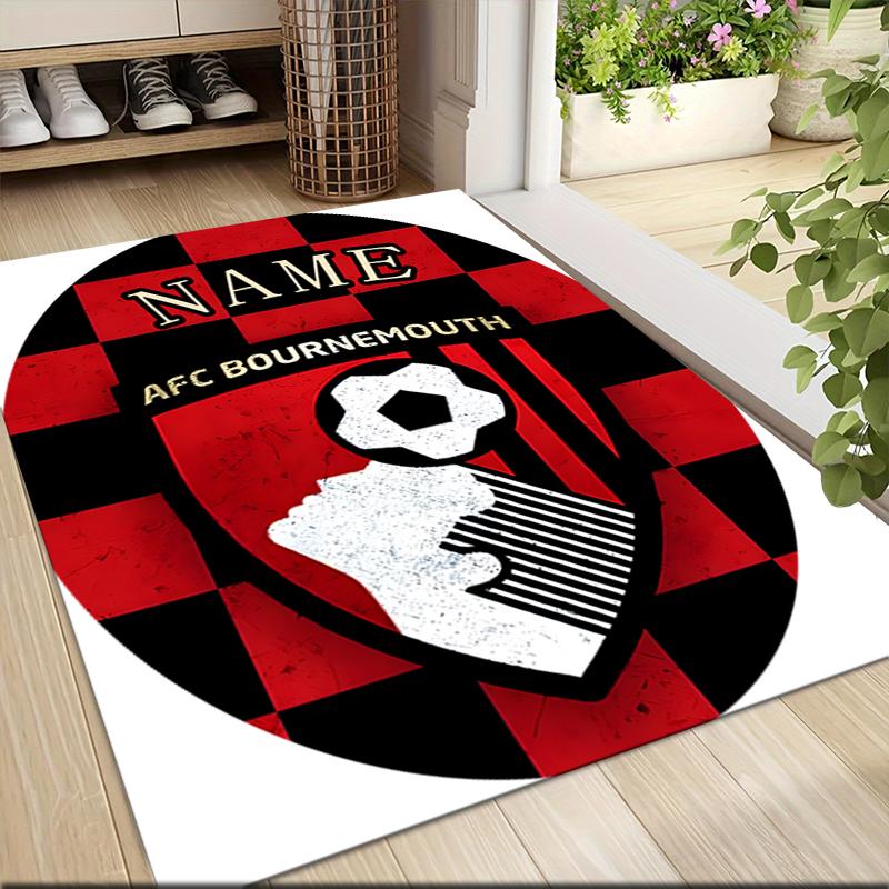 Custom Name German Flag Crest Carpet Rug Customizable Soft Washable Anti-Slip Home Living Room Sofa Mats Personalized Rug. 0909192