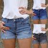 New Women Summer Short Jeans Denim Female Pockets Wash Denim Shorts