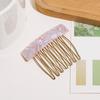 Small Size 7 Teeth Insert Comb Clip Women Hair Styling Hairpins Women Headwear Jewelry Bangs Broken Hair Comb Clip Girls Gifts