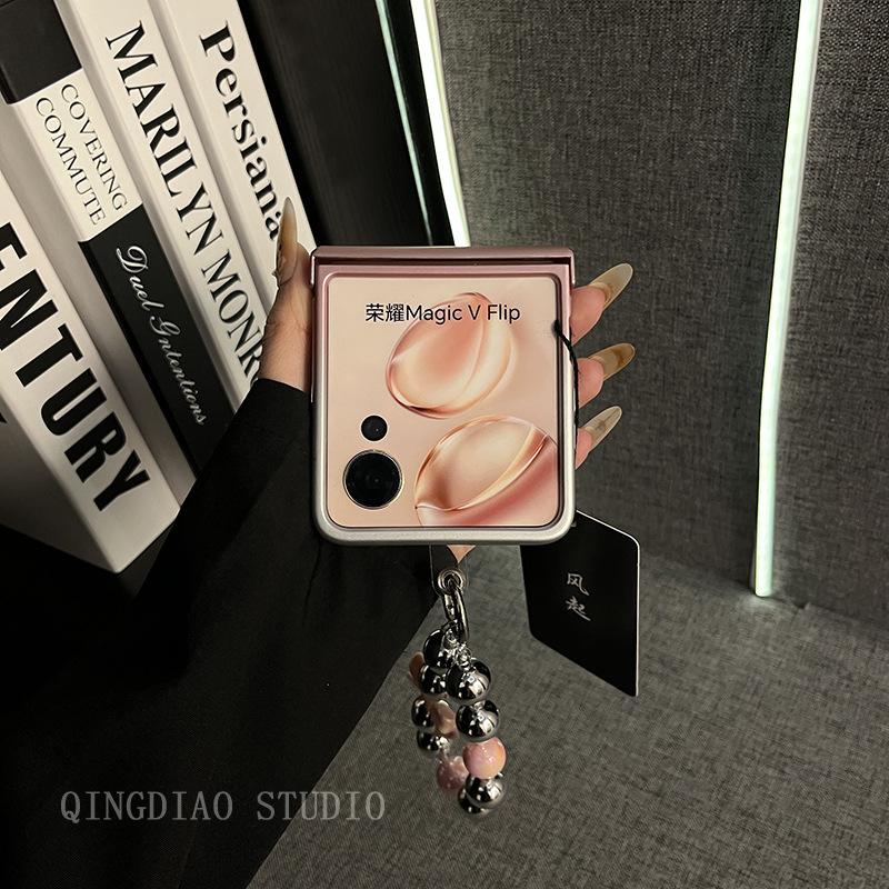 Premium paint tide brand bear bracket portable chain is suitable for Honor MagicVFlip mobile phone case new magic folding screen vflip limited edition
