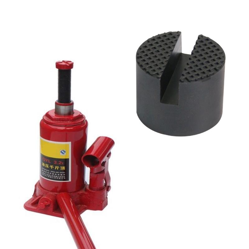 Car Reinforced Rubber Jacking Lift Pad For Secure Vehicle Elevations In Professional Repairs Compact Design Easy Storage