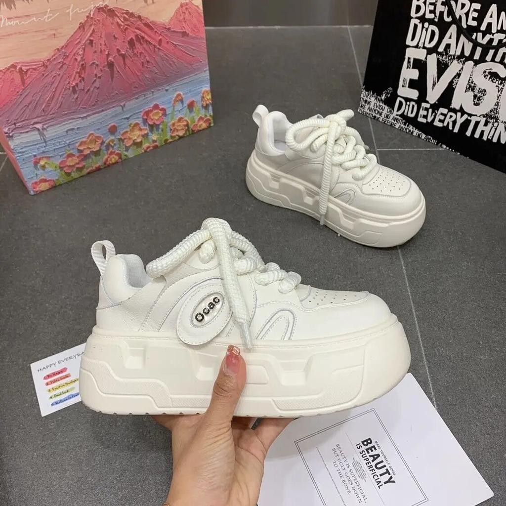 Милые женские кроссовки на платформе, осенние разноцветные повседневные кроссовки, дышащая модная роскошная дизайнерская женская обувь