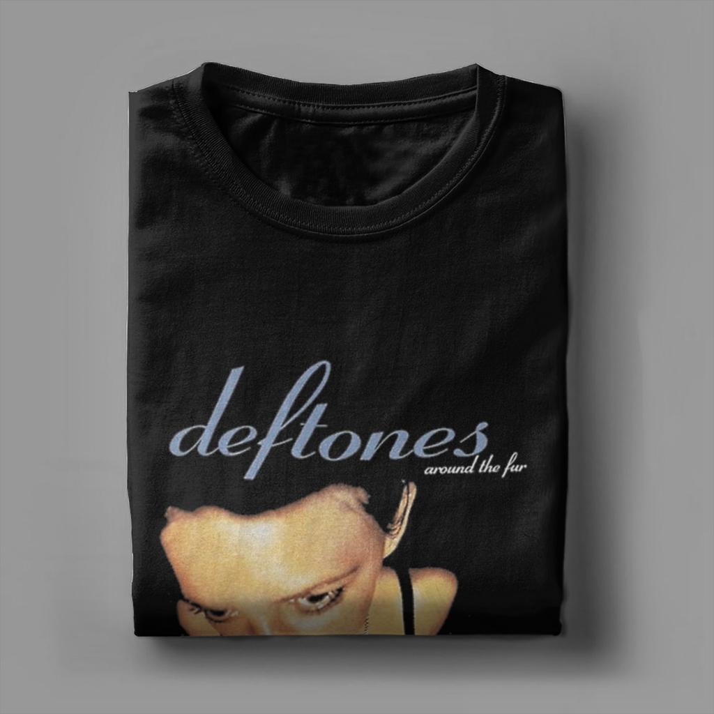 Мужские футболки Deftones We Are Familia Винтажная футболка из 100% хлопка с коротким рукавом Футболки с круглым вырезом Одежда 4XL 5XL 6XL
