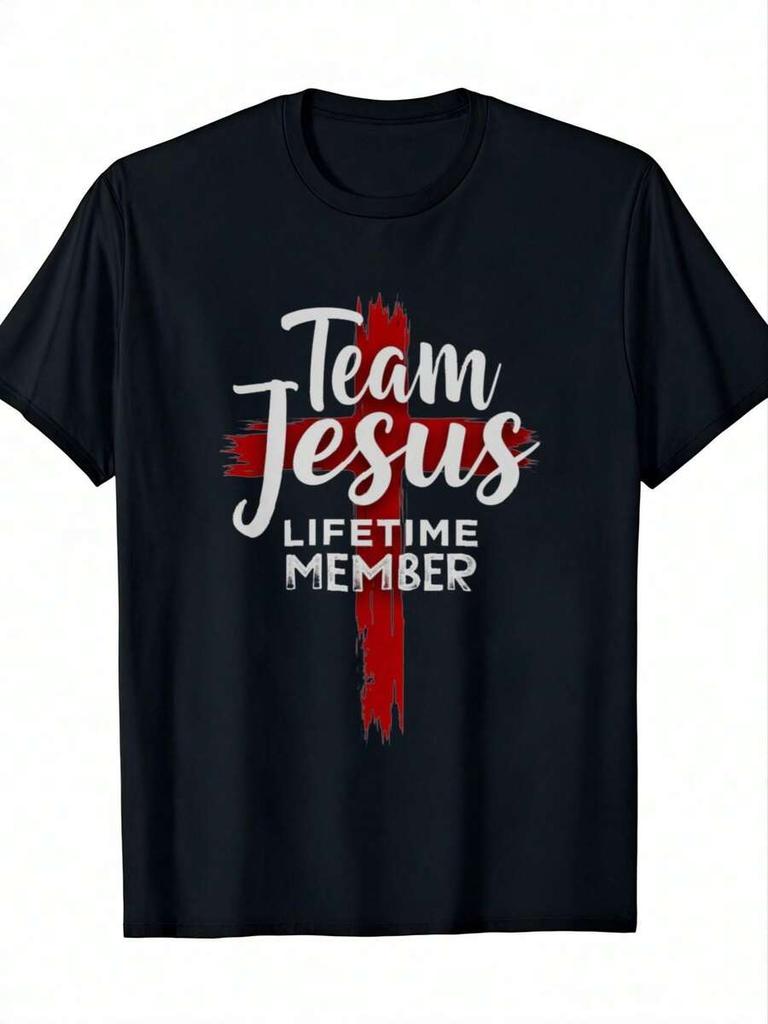 Христианская футболка с надписью Jesus Team Christian God Faith для унисекса