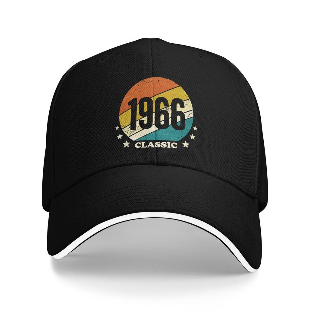 Born in 1966 vintage age 60 years old funny 60th birthday Merch Men Women Baseball Caps Trucker Hat Fashion Formal Headwear