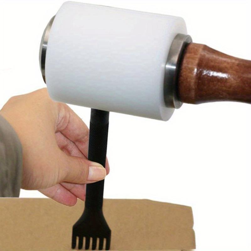 Горячая Распродажа Профессиональный Кожаный Резной Молоток Нейлоновые Молотки Киянка Деревянная Ручка Для Кожаного Ремесла Пуансон Печать Ударный Инструмент DIY