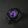 CASIO Customized watch modified series GA2100 series Farm Oak GA2100 modified Waffle purple watch waterproof Quartz Ste GA-2100-1A1