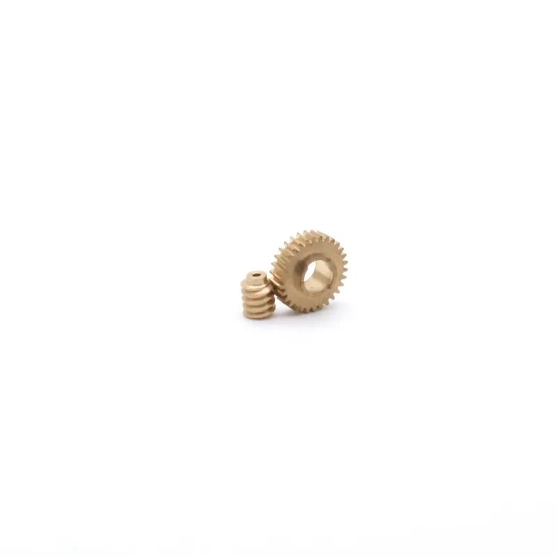 0.3M 30T 4mm Copper Step Worm Gear Wheel 0.3M Worm 0.98mm DIY Model Reducer Accessories