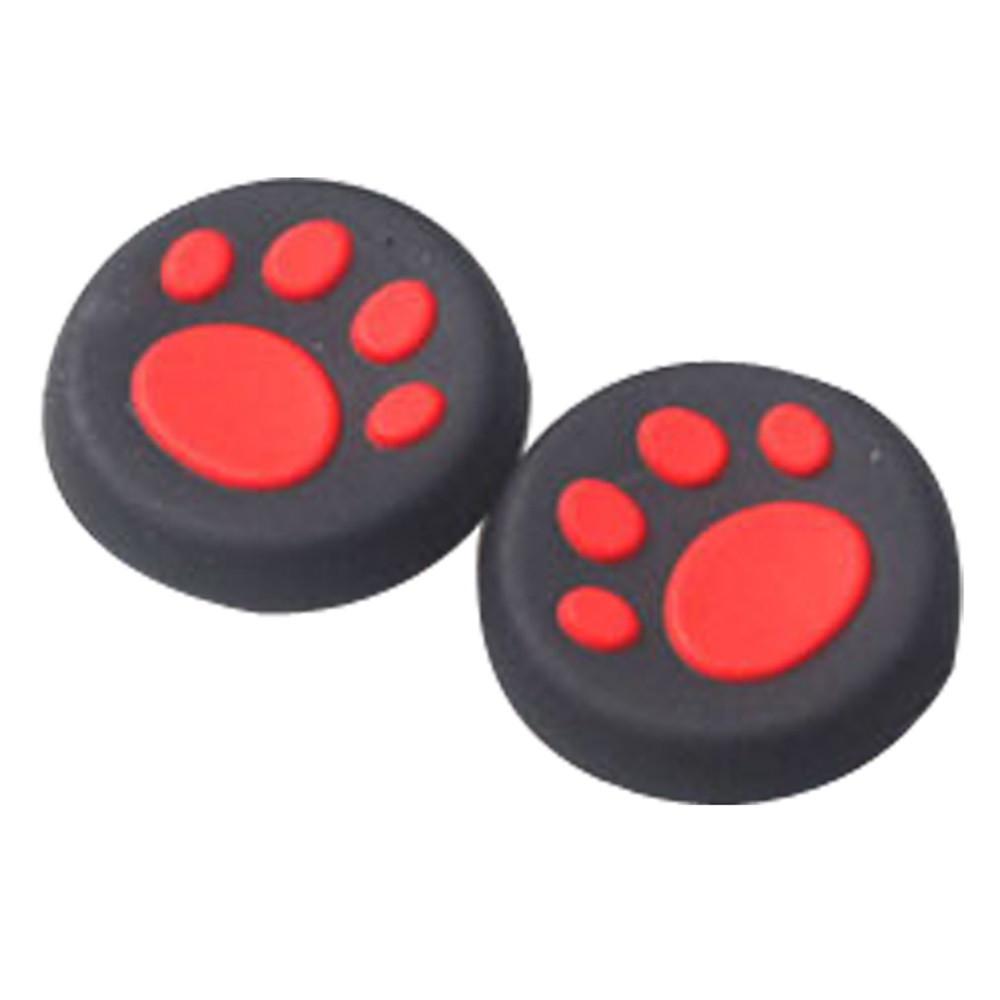 1 Pairs Cat's   Silicone Gel Thumb Grips Caps For   Controller