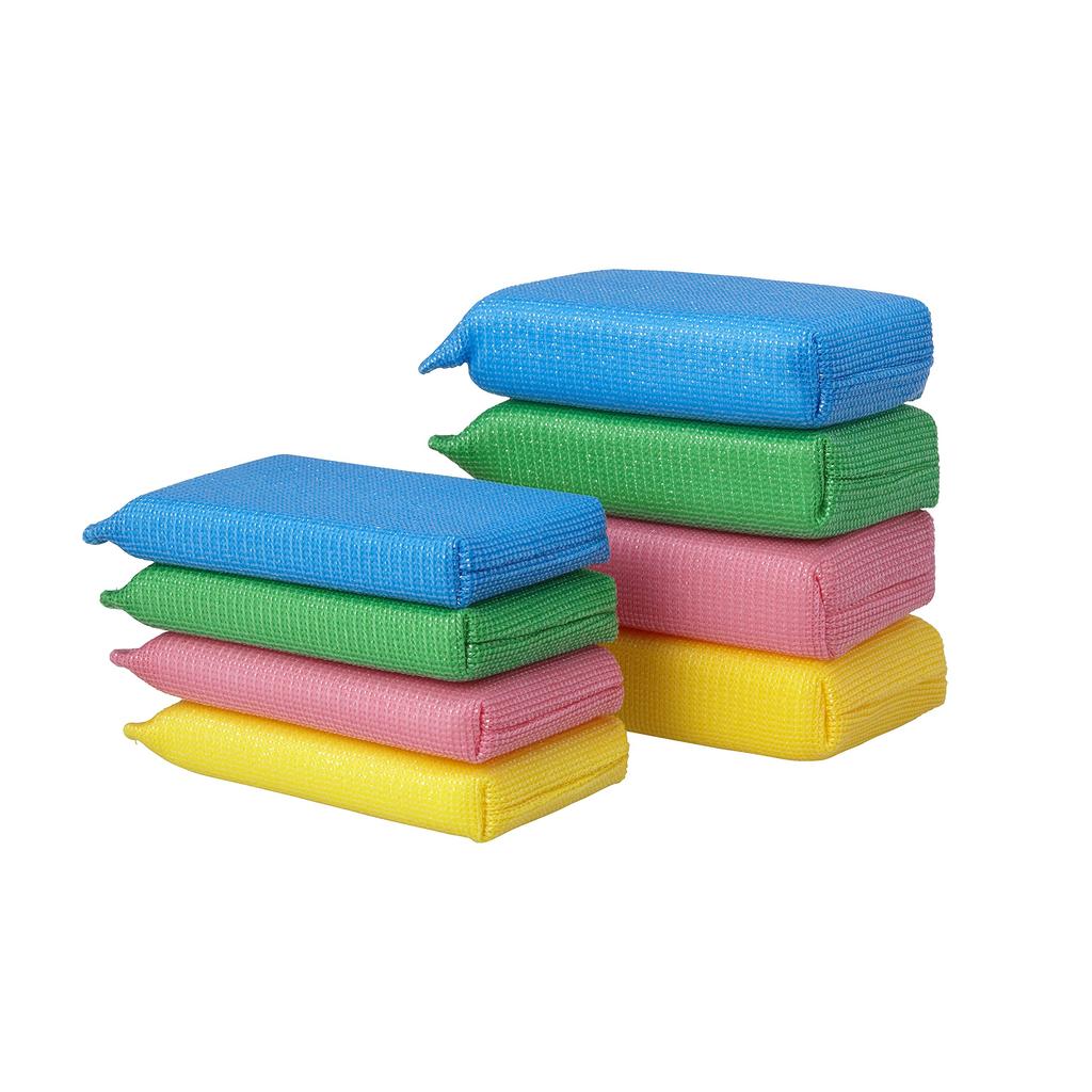 3M Scotch Brite Heavy Duty Net Sponge, 9300, Thin, Yellow, Pack of 10, 9300