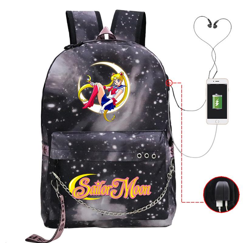 Campus Sweet Small Fresh Peripheral Animation School Bag Girls Students Lightweight Fashion Casual Backpack