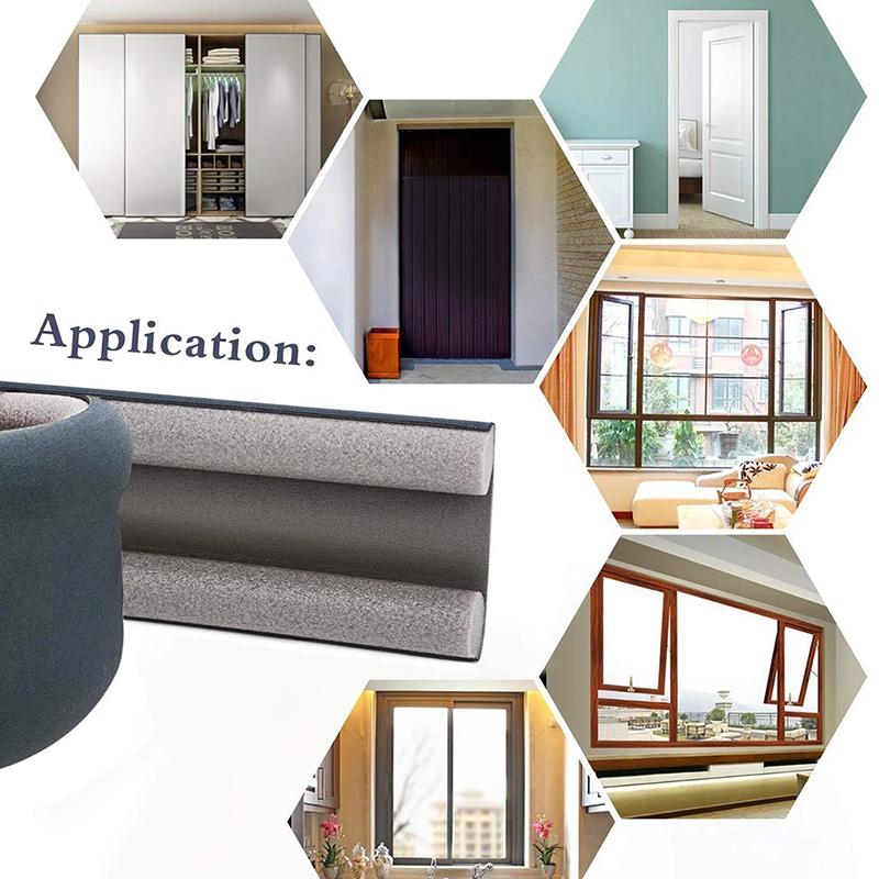 Flexible Door Bottom Sealing Strip Sound Proof Noise Reduction Door Stopper 93Cm
